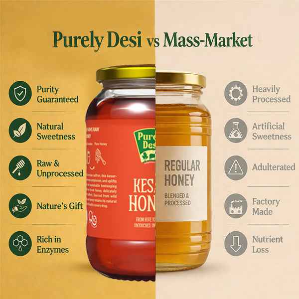 Purely Desi Kesar Honey