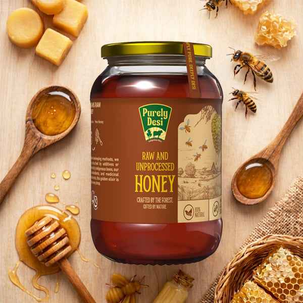 Purely Desi - Raw And Unprocessed Honey