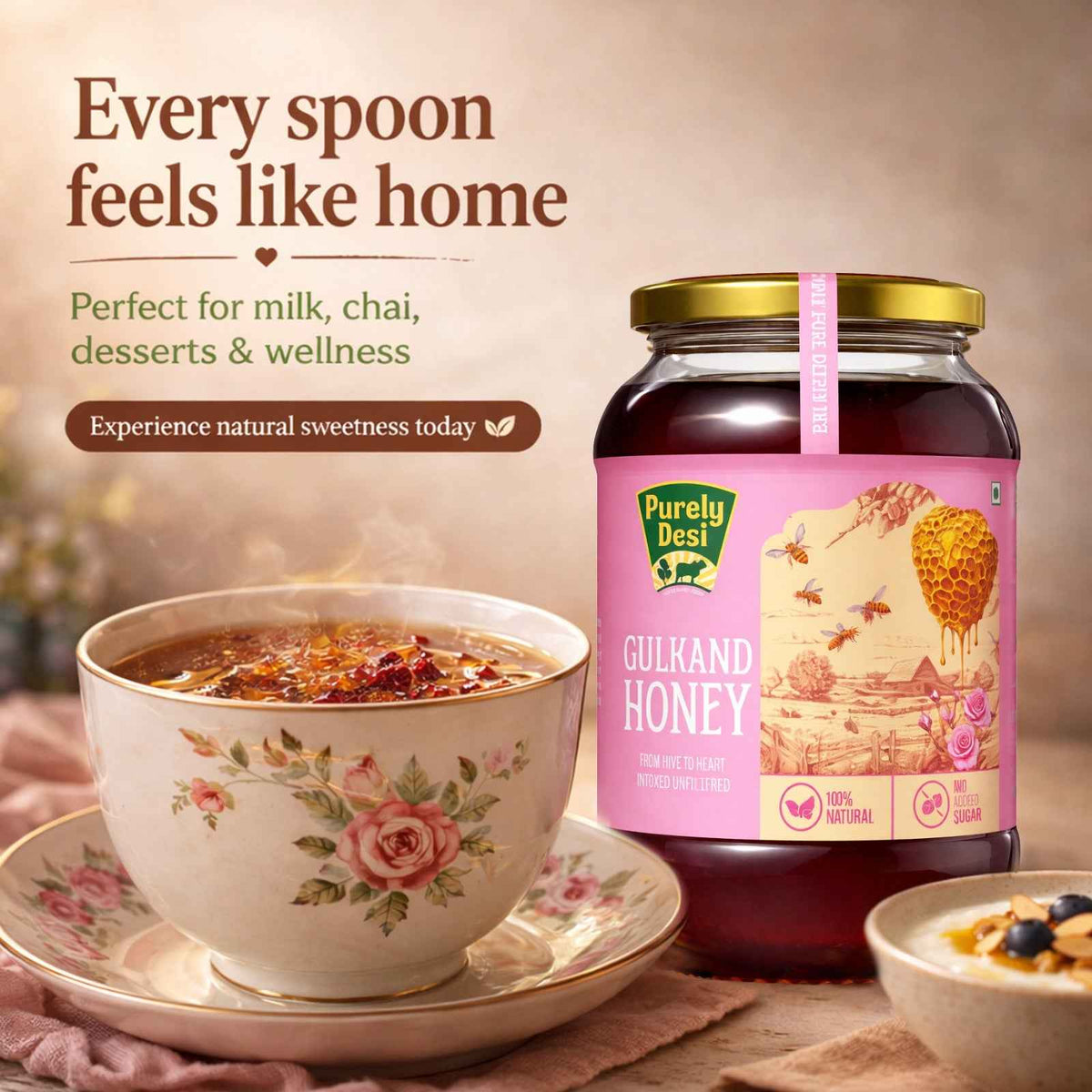 Purely Desi Gulkand Honey