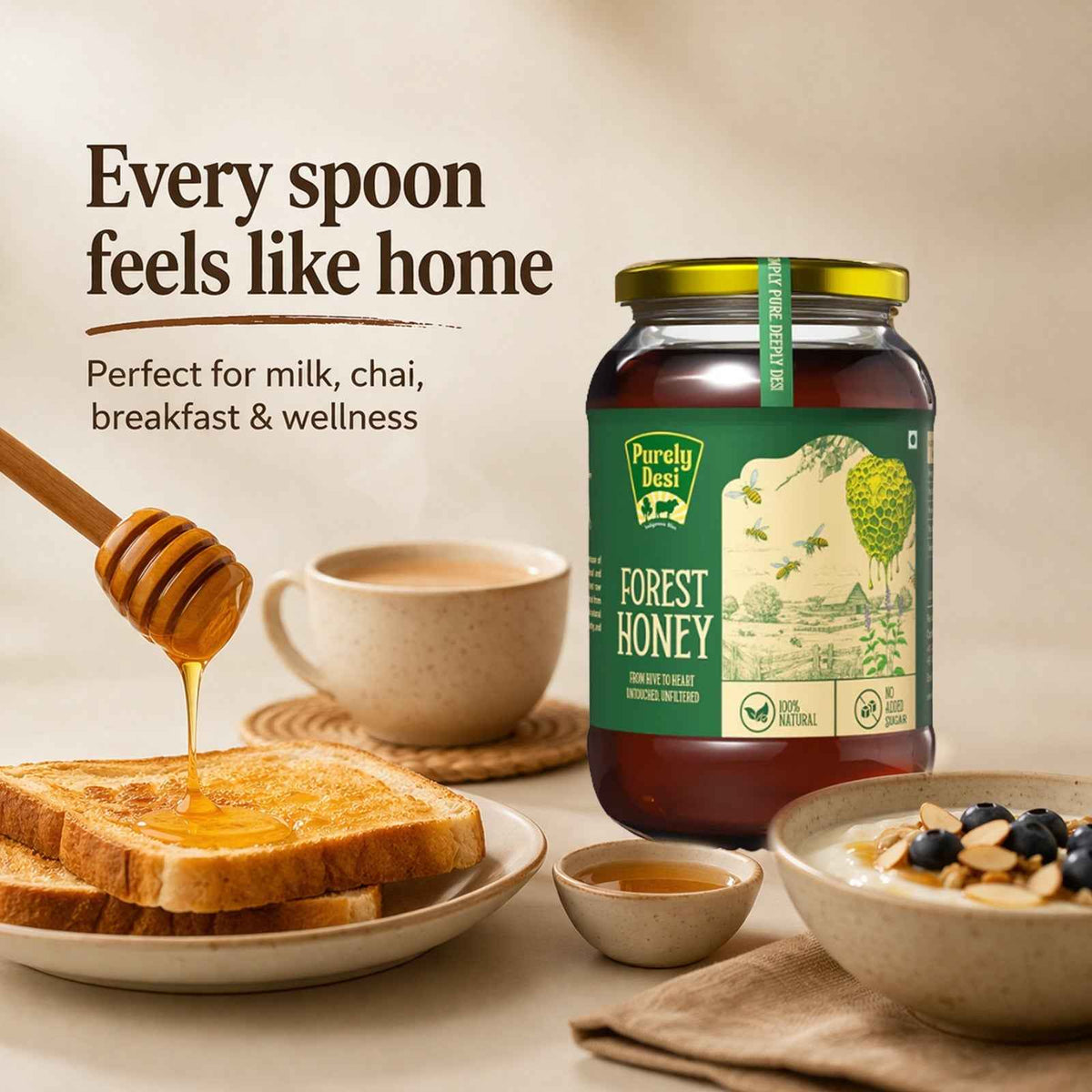 Purely Desi Forest Honey