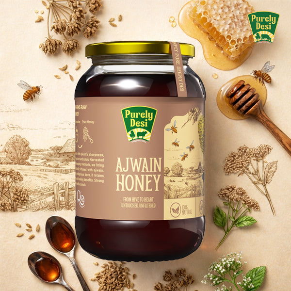 Purely Desi Ajwain Honey