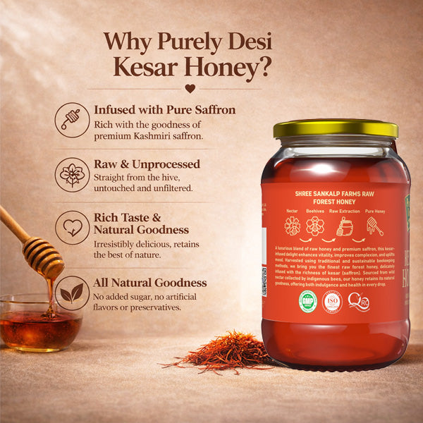 Purely Desi Kesar Honey