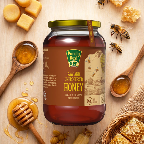 Purely Desi - Raw And Unprocessed Honey