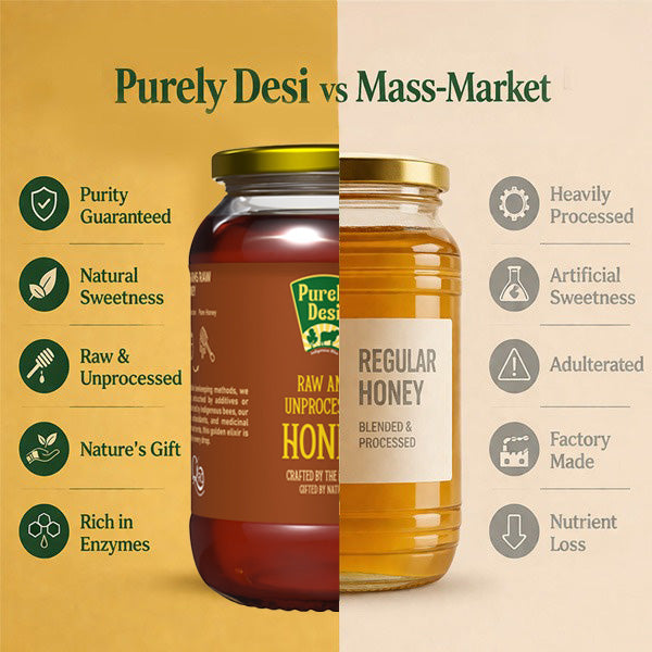 Purely Desi - Raw And Unprocessed Honey