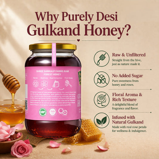 Purely Desi Gulkand Honey