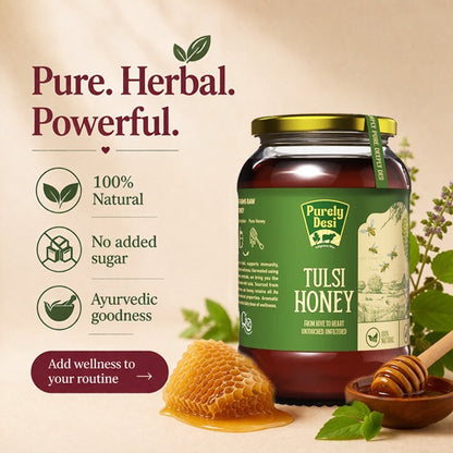 Purely Desi Tulsi Honey