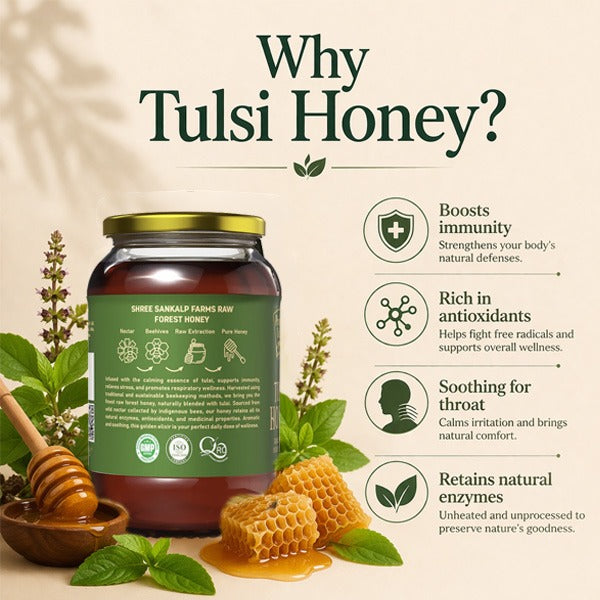 Purely Desi Tulsi Honey