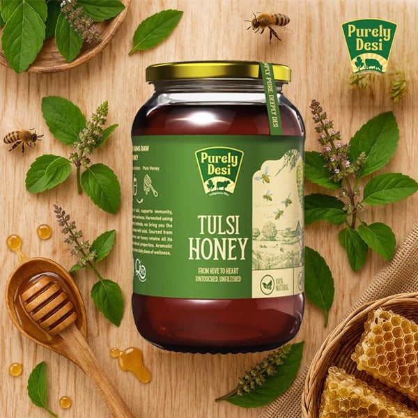 Purely Desi Tulsi Honey